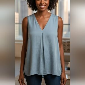 Vince Camuto Light Blue Sleeveless Blouse